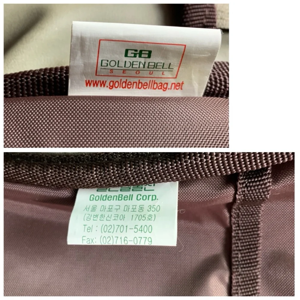 Golden Bell Tan and Brown Durable laptop bag with faux Leather Handle.